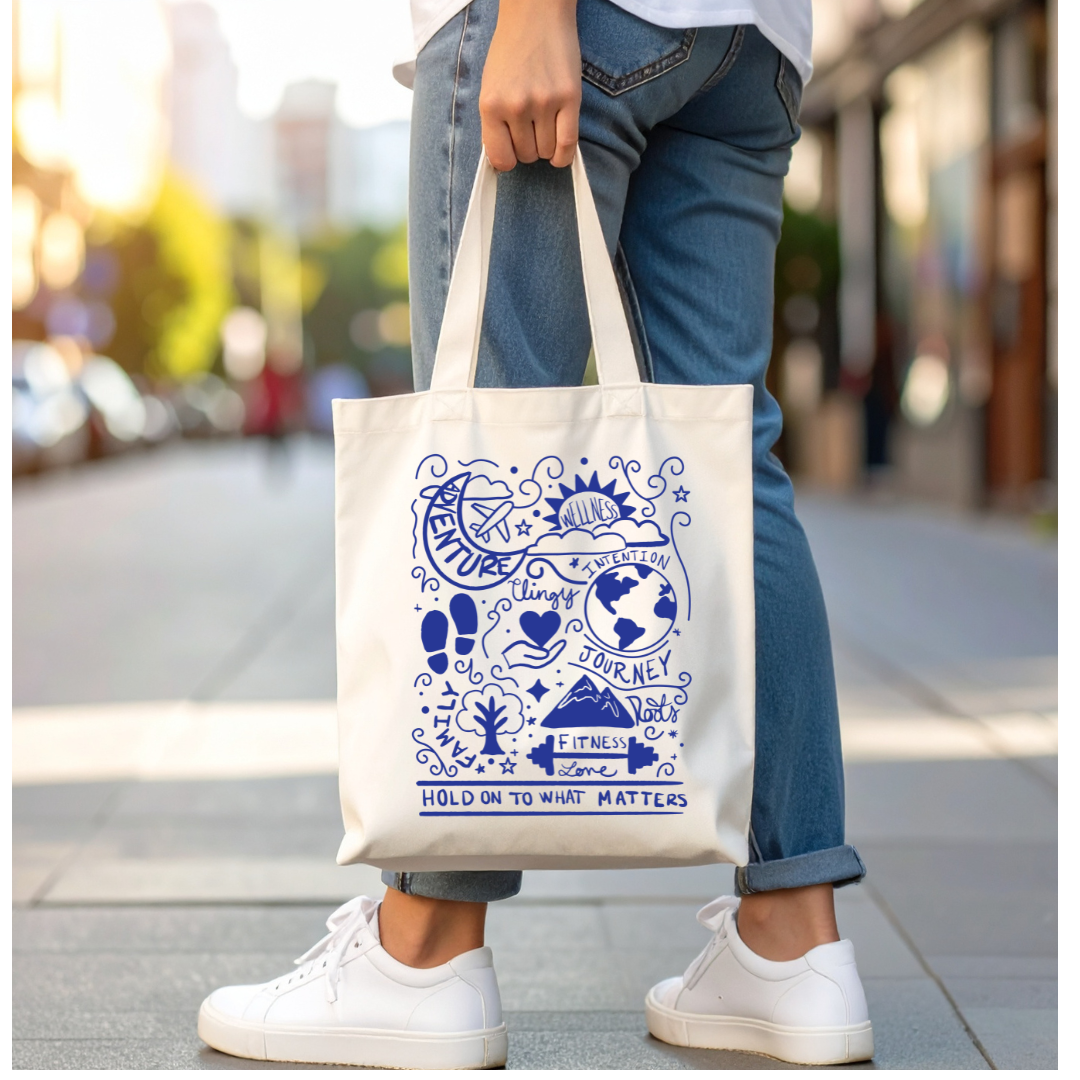 Clingy Doodle Tote Bag